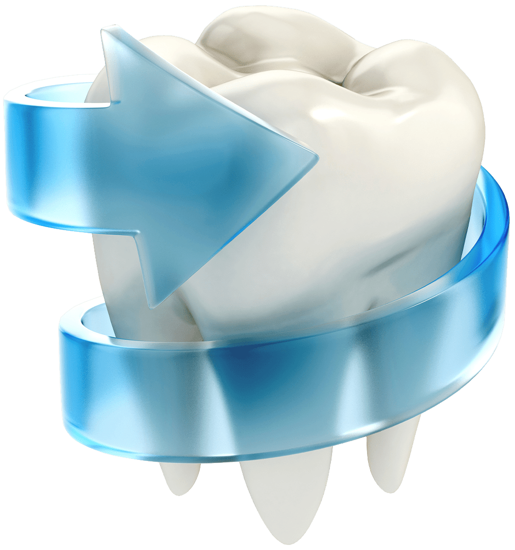 Teeth protection 3d concept